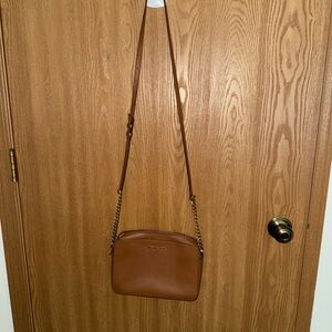 Michael Kors Brown Leather Crossbody Bag